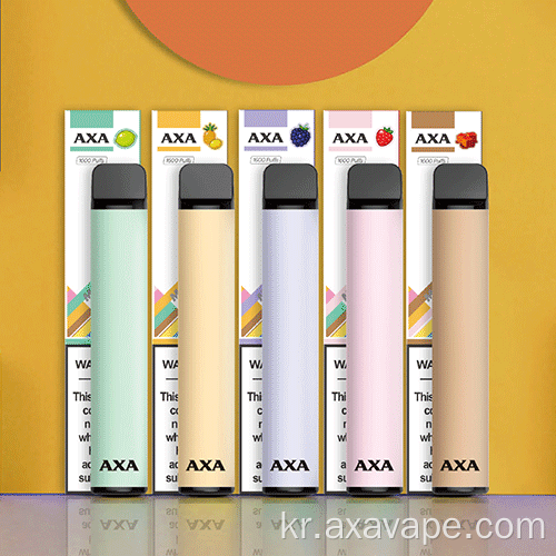 1500 퍼프 | AXA 일회용 전자 담배